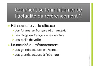 Formation au referencement sur internet, niveau 1