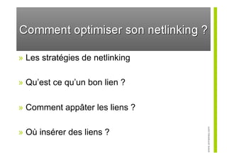 Formation referencement : optimisez sa positionnement, Niveau 2