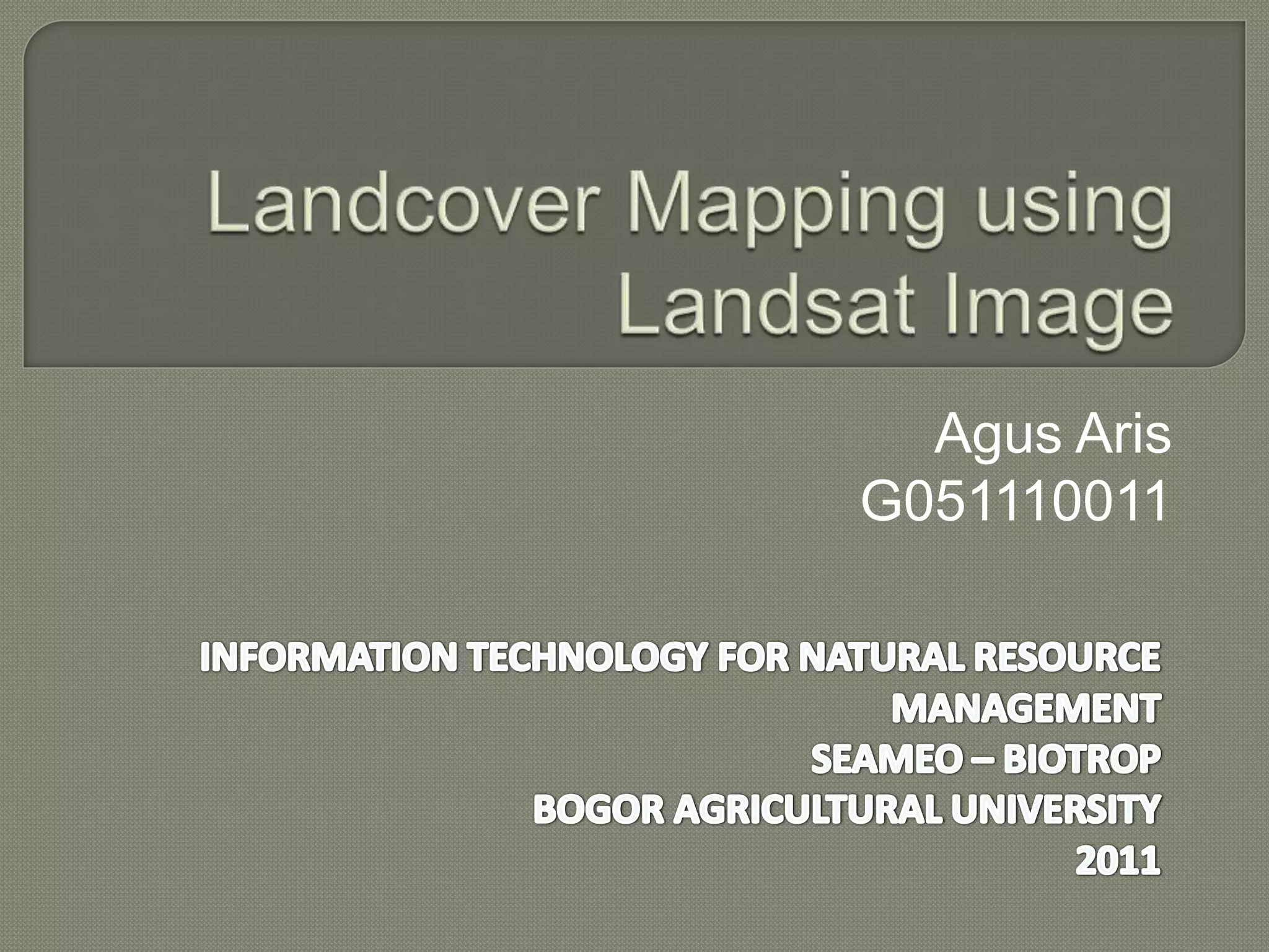 Presentation remote sensing | PPT