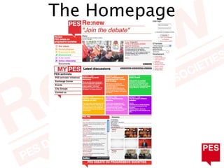 The Homepage
 