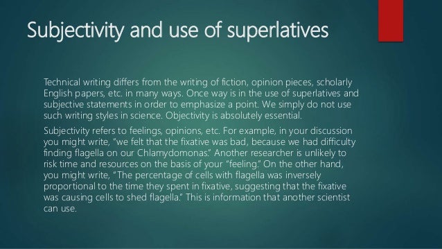 General form of a research paper