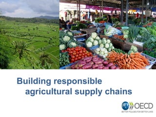 Building responsible
agricultural supply chains
1
 