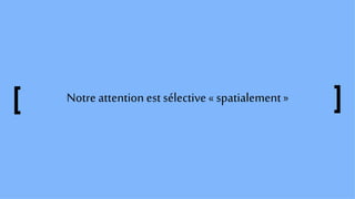 Notreattention estsélective«spatialement»
 