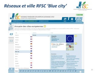 Réseaux et ville RFSC ‘Blue city’

10

 