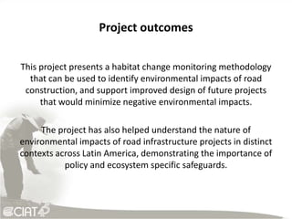 Impact of roads on deforestation levels across Latin America | PPTX