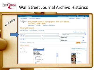 Wall Street Journal Archivo Histórico
 