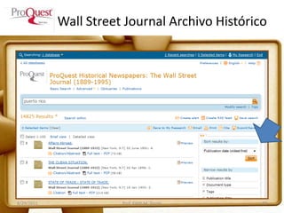 Wall Street Journal Archivo Histórico
8/29/2011 Prof. Edith M. Torres 23
 