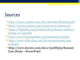 Ryanair Strategic Management & Marketing Strategy