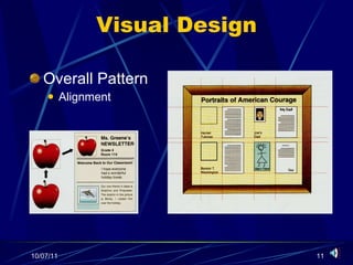 Visual Design Overall Pattern Alignment 