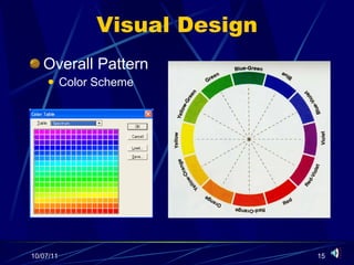 Visual Design Overall Pattern Color Scheme 