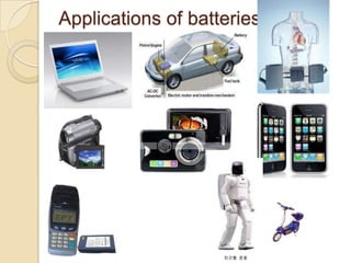 Applications of batteries
 