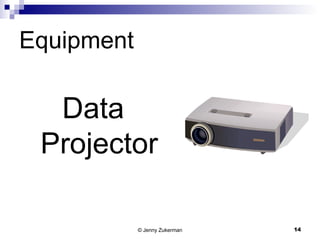 Equipment Data Projector 