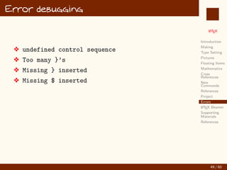 X The stared versions are available in mathtools
with extra alignment option
39 / 60
:
 