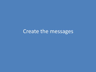 29
Create the messages
 