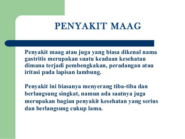 Presentations Tentang Maag Ppt