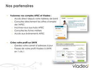 Hervé Bloch : Commercial 2.0Sa stratégieOffrir son expertise networkingaux professionnels de son secteur d’activitéAnimer et créer des hubs encorrélation avec son expertiseOrganiser des soirées networking et participer à des clubs.Le réflexe réseau socialUn investissement de 1 à 2 h par jour sur ViadeoRésultats Objectifs atteints à 170% ( 400 000 € / an de CA grâce à Viadeo )