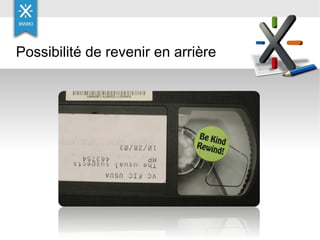 Possibilité de revenir en arrière 