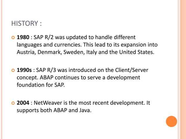 Presentation sap | PPT