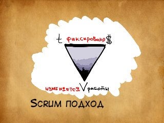 SCRUM ПОДХОД 
 