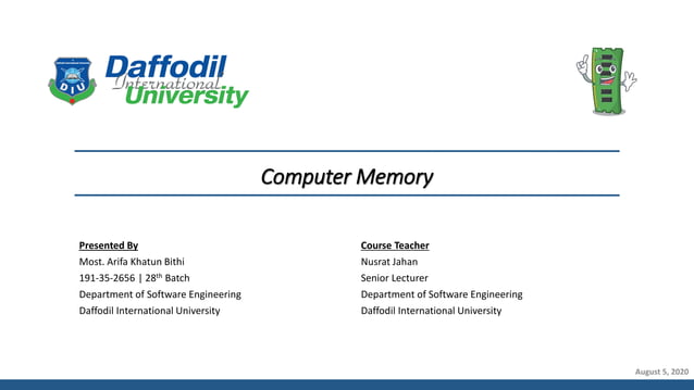 Computer Memory | PPT