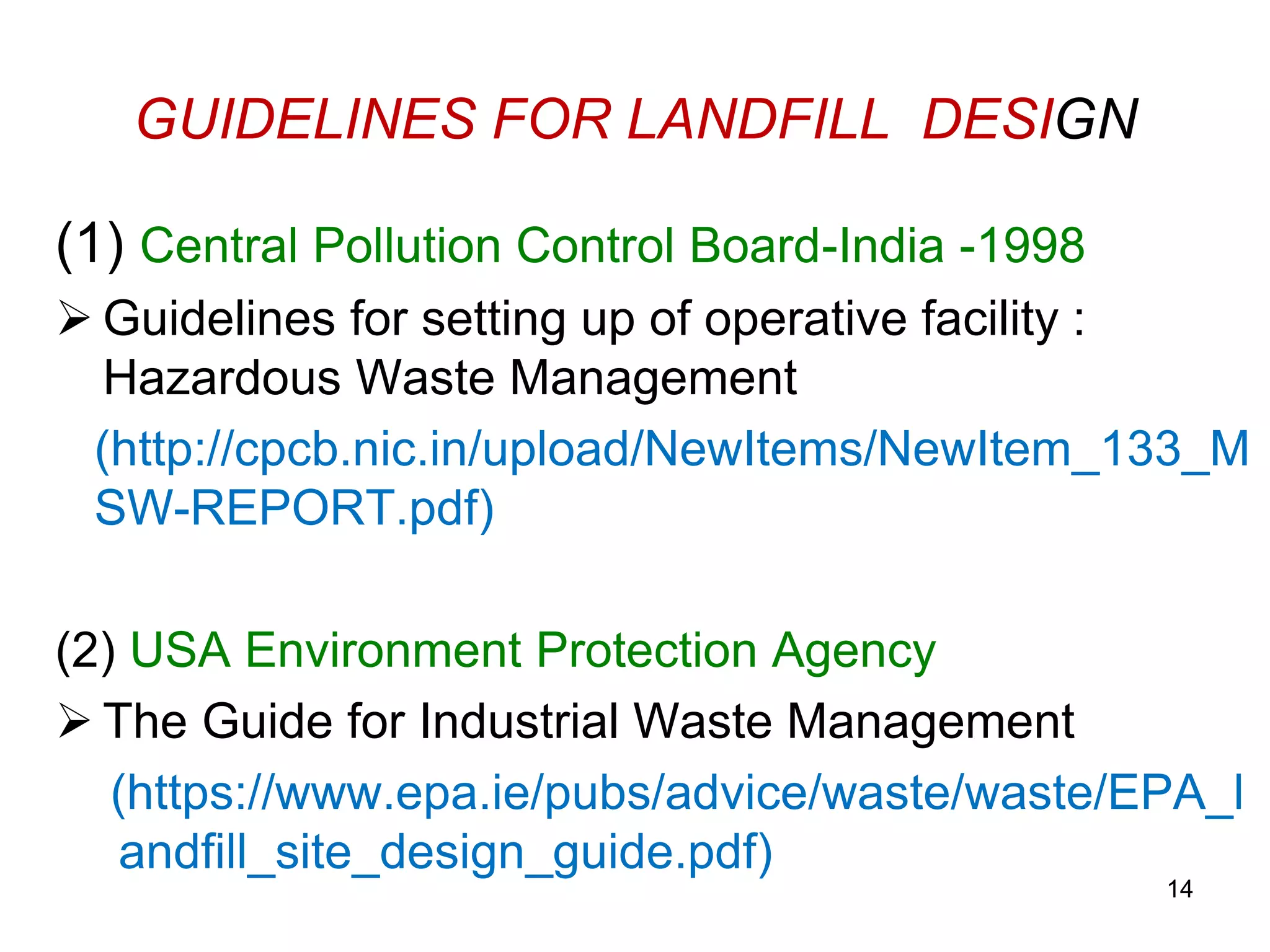 Design & construction of secure waste landfill | PDF