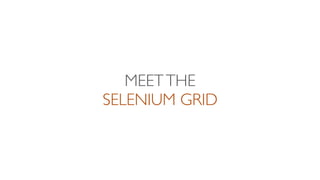 MEETTHE
SELENIUM GRID