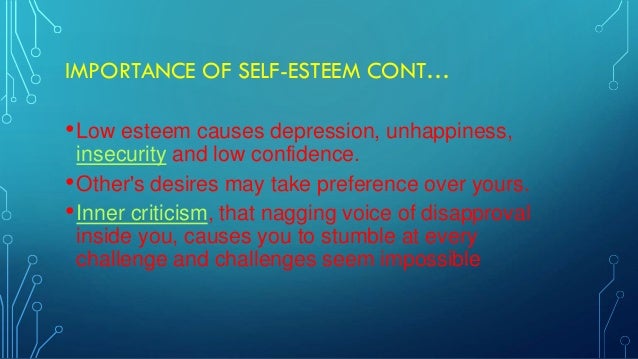 Presentation self esteem