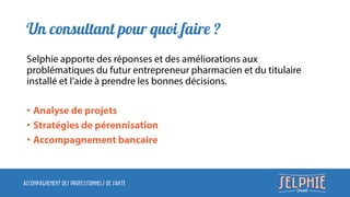 ACCOMPAGNEMENT DES PROFESSIONNELS DE SANTE
•
•
•
 