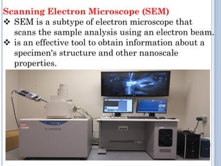 sample preparation for SEM analysis Presentation SEM | PDF