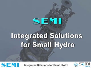 Integrated Solutions for Small Hydro
 