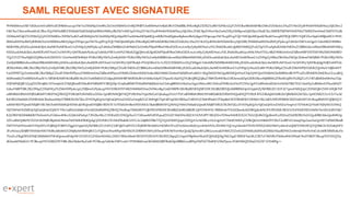 19
SAML REQUEST AVEC SIGNATURE
PHNhbWxwOkF1dGhuUmVxdWVzdCB4bWxuczpzYW1scD0idXJuOm9hc2lzOm5hbWVzOnRjOlNBTUw6Mi4wOnByb3RvY29sIiBBc3NlcnRpb25Db25zdW1lclNlcnZpY2VVUkw9Imh0dHBzOi8vZGVtbzEtc3AuZS14cGVydHNvbHV0aW9ucy5jb20vc2
FtbC9zcC9wcm9maWxlL3Bvc3QvYWNzIiBEZXN0aW5hdGlvbj0iaHR0cHM6Ly9kZW1vMS1pZHAuZS14cGVydHNvbHV0aW9ucy5jb20vc2FtbC9pZHAvcHJvZmlsZS9yZWRpcmVjdG9ycG9zdC9zc28iIElEPSJfYWVhNDVkZTk0M2NmNmE5MDY5Yzdk
ODMwMTdjOTU3NWZjZjA5ODMiIElzc3VlSW5zdGFudD0iMjAxNC0xMS0yNlQxMjo0NTozMi4wMDJaIiBQcm90b2NvbEJpbmRpbmc9InVybjpvYXNpczpuYW1lczp0YzpTQU1MOjIuMDpiaW5kaW5nczpIVFRQLVBPU1QiIFZlcnNpb249IjIuMCI+PHN
hbWw6SXNzdWVyIHhtbG5zOnNhbWw9InVybjpvYXNpczpuYW1lczp0YzpTQU1MOjIuMDphc3NlcnRpb24iPmh0dHBzOi8vZGVtbzEtc3AuZS14cGVydHNvbHV0aW9ucy5jb208L3NhbWw6SXNzdWVyPjxkczpTaWduYXR1cmUgeG1sbnM6ZHM9Im
h0dHA6Ly93d3cudzMub3JnLzIwMDAvMDkveG1sZHNpZyMiPjxkczpTaWduZWRJbmZvIHhtbG5zOmRzPSJodHRwOi8vd3d3LnczLm9yZy8yMDAwLzA5L3htbGRzaWcjIj48ZHM6Q2Fub25pY2FsaXphdGlvbk1ldGhvZCBBbGdvcml0aG09Imh0dHA6Ly
93d3cudzMub3JnLzIwMDEvMTAveG1sLWV4Yy1jMTRuIyIvPjxkczpTaWduYXR1cmVNZXRob2QgQWxnb3JpdGhtPSJodHRwOi8vd3d3LnczLm9yZy8yMDAwLzA5L3htbGRzaWcjcnNhLXNoYTEiLz48ZHM6UmVmZXJlbmNlIFVSST0iI19hZWE0NWRlO
TQzY2Y2YTkwNjljN2Q4MzAxN2M5NTc1ZmNmMDk4MyI+PGRzOlRyYW5zZm9ybXM+PGRzOlRyYW5zZm9ybSBBbGdvcml0aG09Imh0dHA6Ly93d3cudzMub3JnLzIwMDAvMDkveG1sZHNpZyNlbnZlbG9wZWQtc2lnbmF0dXJlIi8+PGRzOlRyYW5z
Zm9ybSBBbGdvcml0aG09Imh0dHA6Ly93d3cudzMub3JnLzIwMDEvMTAveG1sLWV4Yy1jMTRuIyI+PGVjOkluY2x1c2l2ZU5hbWVzcGFjZXMgeG1sbnM6ZWM9Imh0dHA6Ly93d3cudzMub3JnLzIwMDEvMTAveG1sLWV4Yy1jMTRuIyIgUHJlZml4TGlz
dD0ieHMiLz48L2RzOlRyYW5zZm9ybT48L2RzOlRyYW5zZm9ybXM+PGRzOkRpZ2VzdE1ldGhvZCBBbGdvcml0aG09Imh0dHA6Ly93d3cudzMub3JnLzIwMDAvMDkveG1sZHNpZyNzaGExIi8+PGRzOkRpZ2VzdFZhbHVlPjVOdUk2QmhuV1djRmliYT
FuUDlYRTQrZmIvbz08L2RzOkRpZ2VzdFZhbHVlPjwvZHM6UmVmZXJlbmNlPjwvZHM6U2lnbmVkSW5mbz48ZHM6U2lnbmF0dXJlVmFsdWU+SEg5MG01WUpyREh0QmNwY3dyVjNFQm5VMkNGSnlMRWs4R1FPTnZEc0lVMDh2Wk5ha1ZvczJKQ
WtlNmtkb2YvM0hDelVaclV1c1BPdHk5MlY4L0RaRlh1KzVUTmhlWk5OZUdpcjM5MHBFMVlEMzlhYzFtWko5dy9TZXpwSCtSaDQ2YUJhQlRQZjBuZTRINTk4NFBuU3R3emxld3pGSERUSkxrMjRBMGZFRnlSUjdPcFh2RjZCcFU1RTdJMElmMHAwTGJz
VEJFWlNJQlR1ZytjZDZlVnJJbG1OYmtJeGFZYkJQRmtRYS9zdHFNRWRYY3BQV0p1ZmJhalRhRTlYMzRWNkJhbGUwY2dvajBRNUs5bzEwcVgxL0MxcXRCUGhnZlY0RzhxVXc0T25Nc2g4TUxBNnhoSDdxYnNGWTBIZTFIZ1diaVlyZzB6MnA3TkozblNZT
GducFhBPT08L2RzOlNpZ25hdHVyZVZhbHVlPjxkczpLZXlJbmZvPjxkczpYNTA5RGF0YT48ZHM6WDUwOUNlcnRpZmljYXRlPk1JSURyRENDQXBTZ0F3SUJBZ0lDQlc0d0RRWUpLb1pJaHZjTkFRRUZCUUF3Z1pneEN6QUpCZ05WQkFZVEFsVlQKTVF
zd0NRWURWUVFJRXdKWFFURVFNQTRHQTFVRUJ4TUhVMlZoZEhSc1pURVNNQkFHQTFVRUNoTUpUWGxEYjIxdwpZVzU1TVFzd0NRWURWUVFMRXdKSlZERWVNQndHQTFVRUF4TVZiRzlqWVd4b2IzTjBMbXh2WTJGc1pHOXRZV2x1Ck1Ta3d
Kd1lKS29aSWh2Y05BUWtCRmhweWIyOTBRR3h2WTJGc2FHOXpkQzVzYjJOaGJHUnZiV0ZwYmpBZUZ3MHgKTXpFd01qSXhOREkwTURSYUZ3MHlNekV3TWpBeE5ESTBNRFJhTUlHWU1Rc3dDUVlEVlFRR0V3SlZVekVMTUFrRwpBMVVFQ0JNQ1Y
wRXhFREFPQmdOVkJBY1RCMU5sWVhSMGJHVXhFakFRQmdOVkJBb1RDVTE1UTI5dGNHRnVlVEVMCk1Ba0dBMVVFQ3hNQ1NWUXhIakFjQmdOVkJBTVRGV3h2WTJGc2FHOXpkQzVzYjJOaGJHUnZiV0ZwYmpFcE1DY0cKQ1NxR1NJYjNEUUVKQ
VJZYWNtOXZkRUJzYjJOaGJHaHZjM1F1Ykc5allXeGtiMjFoYVc0d2dnRWlNQTBHQ1NxRwpTSWIzRFFFQkFRVUFBNElCRHdBd2dnRUtBb0lCQVFDNHVXL1RRWmIrTFk5d2Iwekx6Z0RQakxkNC81UlN2Wk1BCk5UYzFINi93SDUrWW1hcVJYcEdhTHJU
K2tOR01KSi94dkk0UThiSmtULzFOdmx4NEcrS2J4cVd5eEpLT3N2bzAKc21SNEs0ZU5NQy9vcG1TdXowWVdYSFpud2VUZE1kWXNvSEJLN1A3VFdPY1RSd2VnTDNmNWR3OG5CTk5rQVdhOQpSbnVFa3FJUnZDeERDRU5tZGQzdi9RL0duQmR4N3p
3ZFcxRWQ4bHVTZGVLM3NJR3RpWitOWmtTWVN0UDR4QnlqCjl3S3NEU1FrMUFRak9CL01Tc3c2djRKSTBkTTQ1Q2tSYk95QnpLODQyS1crWXBLa1ArZzJpYzFCYWdOMVFqT20KQkUxUHIrbVlYY20zT2c0RFVLUmtqVXpZam5wQzVKY1dXWDRmR
FhlYTVYeENYemk5Y2NyVEFnTUJBQUV3RFFZSgpLb1pJaHZjTkFRRUZCUUFEZ2dFQkFFa0FSTCt3VjRSRTRvWkVzNDdhUTFoZEVxWmxMckUycnh4eVN5c2hHSW1QCmpGbmloYThYb1lDSXZsWGNWTys0enFuQ0dTOS9USFQ1Q29tK3U3UGtIejNFV
3FuNUwzZk9JRFVhV0dnNXI1Yk4KckRoWGV2MjRyWHlMNjlKY2xTQjNnc0VwMVpHbHVkOFZ0RlNFOWFySFhnaHVIOWYreHlwQndjZlpYenRFa3RGcwovak5HWG55Zmh2d3NKRzdtdXhxR200dzY0azBDNVZmWmJONnNvVitCeExWR1BMSnkzYit
TVnZLcFBqd3I5UDNJCldMWkNTNFdQemxidFdqYW1ZUXFtY2ZNSmNGMGc3NEV1R0svMmk1RGVHTGlVUHY3bUlXV2lqejZLUnpiUFBpWmYKaHFQbXdQUlg3NG5qaE1BRGFXaUdLZ3lETzF3WVRUTWdvelNGVlNaK1hsST0KPC9kczpYNTA5Q2Vy
dGlmaWNhdGU+PC9kczpYNTA5RGF0YT48L2RzOktleUluZm8+PC9kczpTaWduYXR1cmU+PHNhbWxwOk5hbWVJRFBvbGljeSBBbGxvd0NyZWF0ZT0idHJ1ZSIvPjwvc2FtbHA6QXV0aG5SZXF1ZXN0Pg==
 