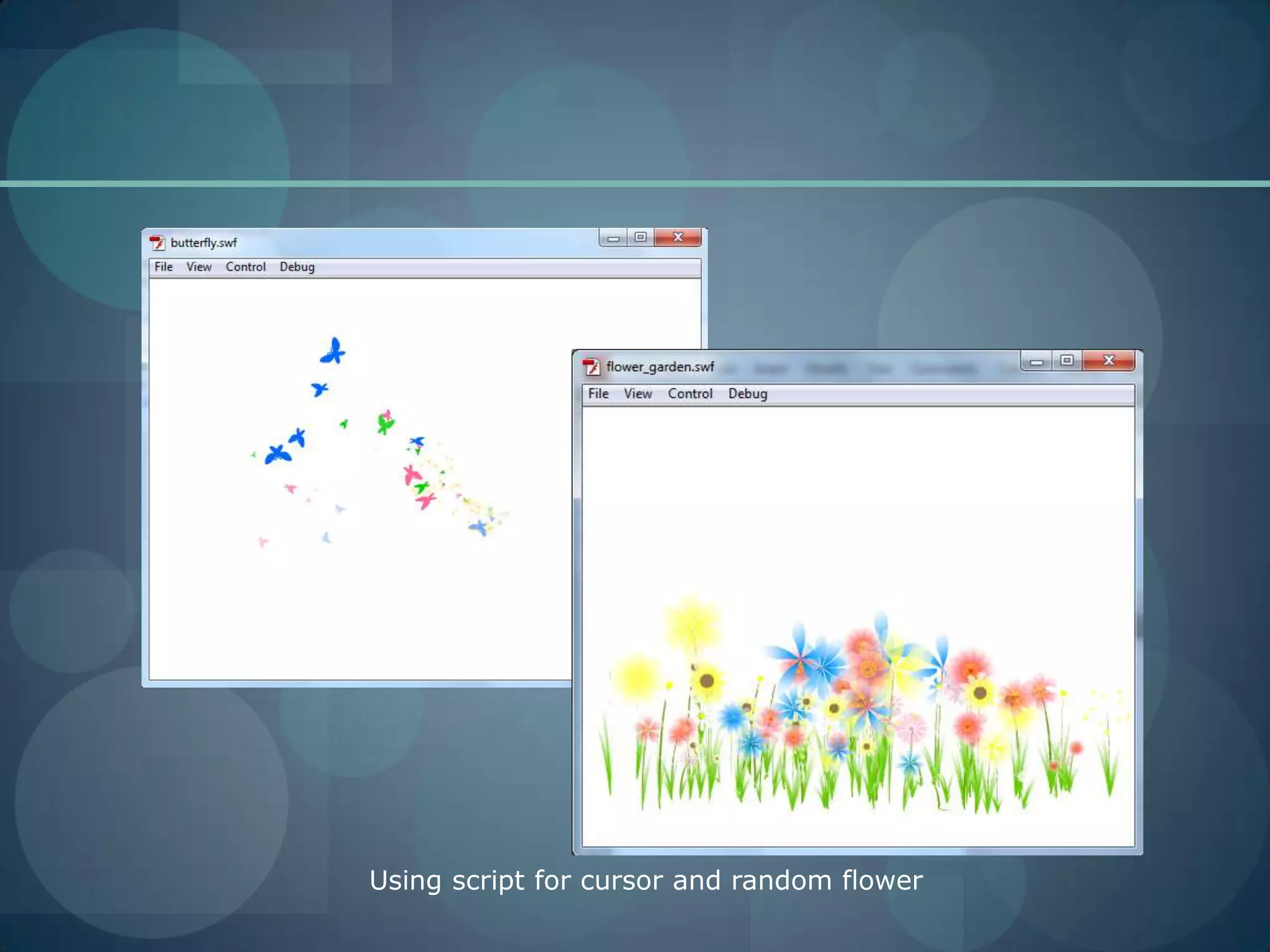 Using script for cursor and random flower