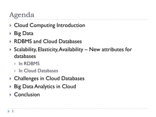 Presentation on Databases in the Cloud | PPTX