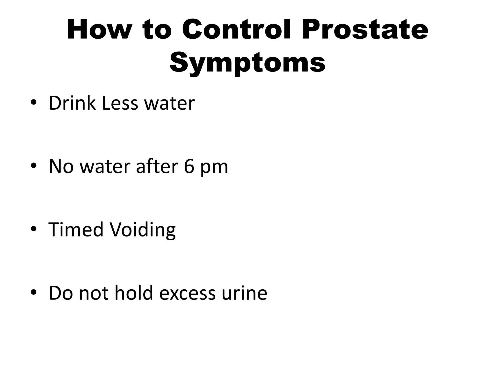 Non medical Management of Prostate - Visual | PPTX