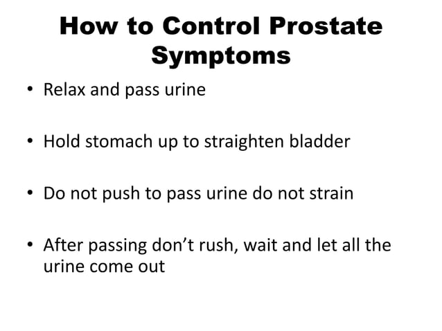 Non medical Management of Prostate - Visual | PPT