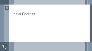 Initial Findings
 