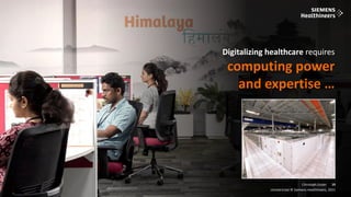 19
Frei verwendbar © Siemens Healthineers, 2021
Christoph Zindel
Unrestricted © Siemens Healthineers, 2021
19
Digitalizing healthcare requires
computing power
and expertise …
 