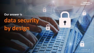 23
Frei verwendbar © Siemens Healthineers, 2021
Christoph Zindel
Unrestricted © Siemens Healthineers, 2021
23
Our answer is
data security
by design
 