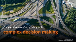 5
Frei verwendbar © Siemens Healthineers, 2021
Christoph Zindel
Complex diseases often go along with
complex decision making
Unrestricted © Siemens Healthineers, 2021
5
 