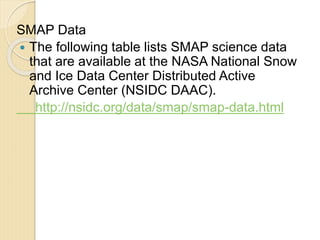 Smap File Presentations for smap data analysis v1 | PPTX