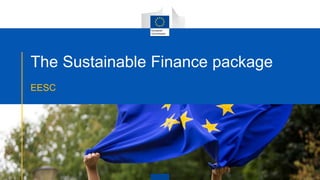 The Sustainable Finance package
EESC
 