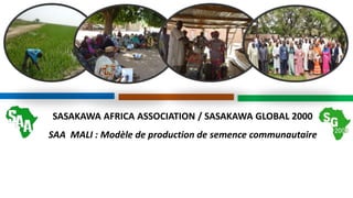 SASAKAWA AFRICA ASSOCIATION / SASAKAWA GLOBAL 2000
SAA MALI : Modèle de production de semence communautaire
 