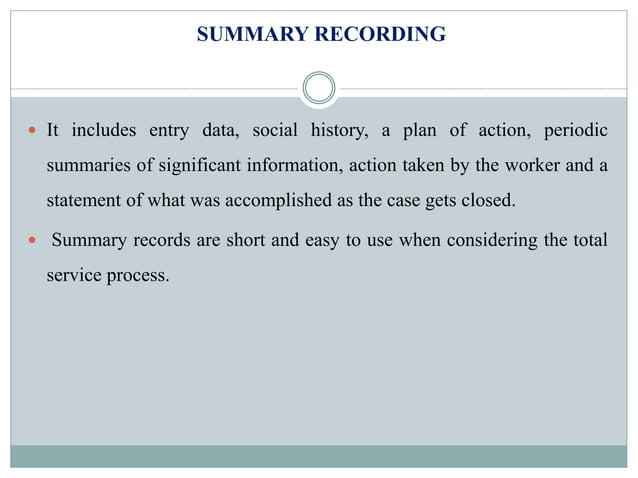 Importance Of Documentation Skills In Social Work | PPTX
