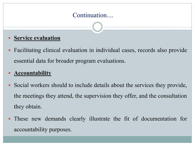 Importance Of Documentation Skills In Social Work | PPTX