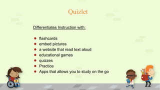 Presentation sheltered instruction technology integration plan | PPT