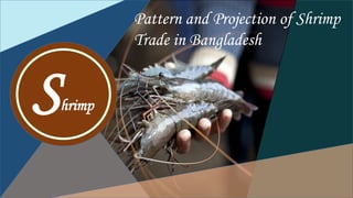 Shrimp
Pattern and Projection of Shrimp
Trade in Bangladesh
 