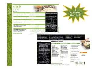 O
RECEITUÁRIO
Siken® diet!!!
 