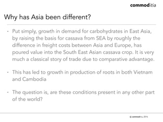 Trends in cassava trade and some thoughts on policy affecting this