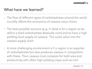Trends in cassava trade and some thoughts on policy affecting this