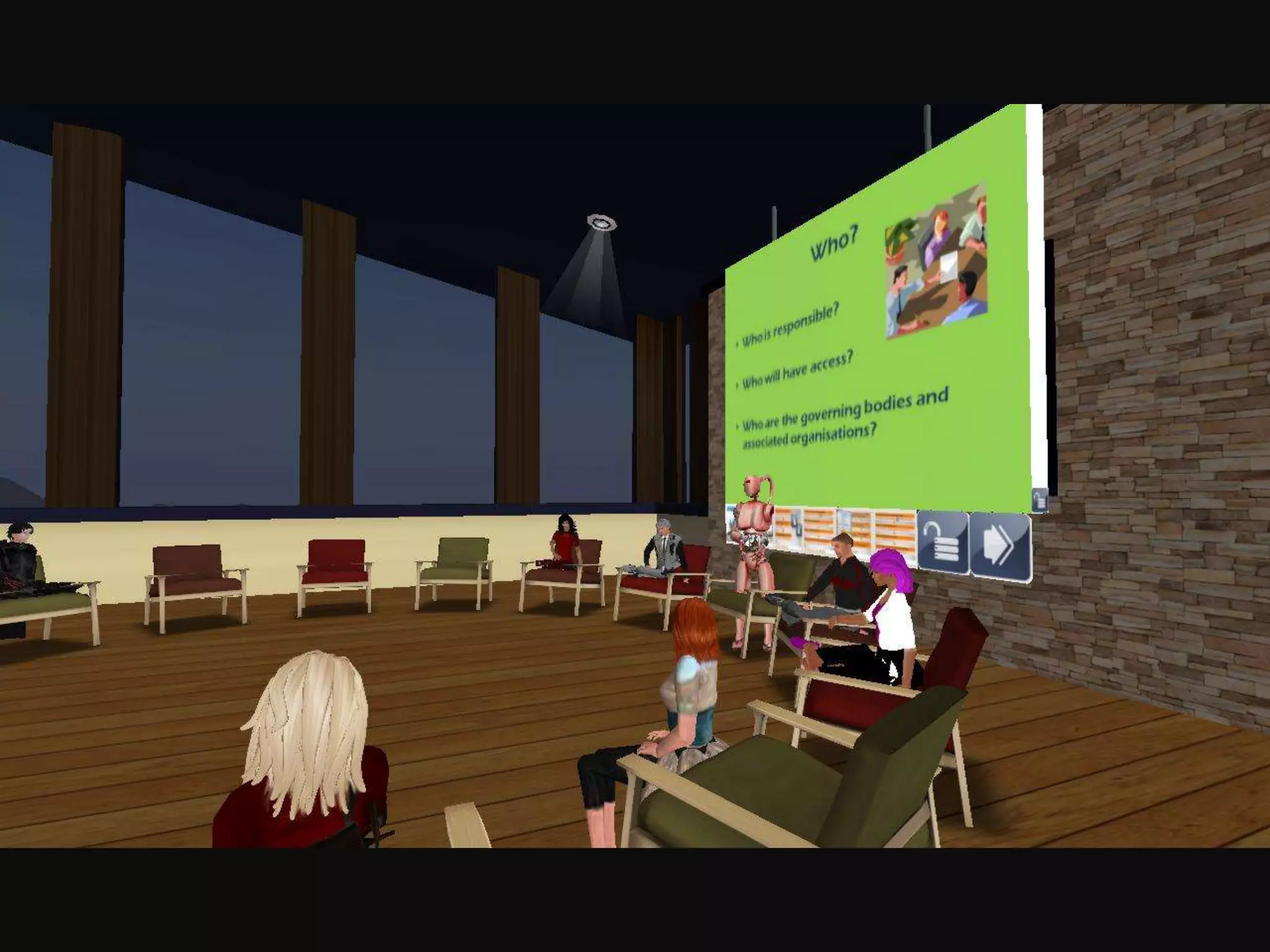 Presentations in Second Life